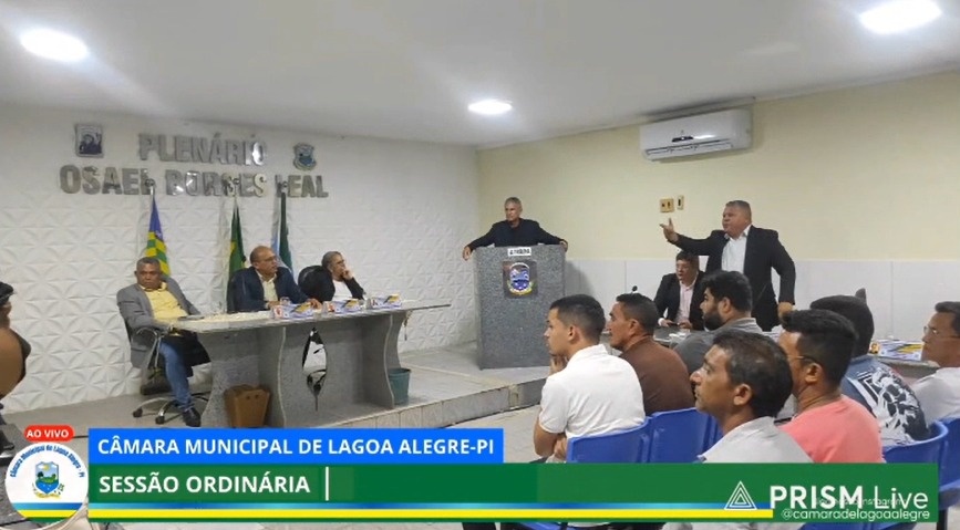 Discussão entre vereadores causa tumulto na Câmara Municipal de Lagoa Alegre