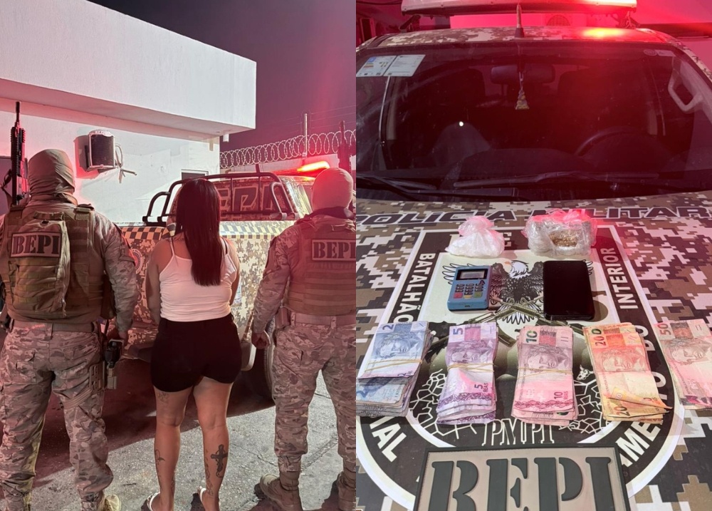 Drogas são apreendidas em bar da zona Norte de Teresina; dona foi conduzida