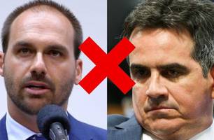 Eduardo Bolsonaro responde a Ciro e diz que senador age por interesses pessoais (Foto: Reprodução)