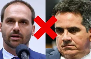 Eduardo Bolsonaro responde a Ciro e diz que senador age por interesses pessoais (Foto: Reprodução)