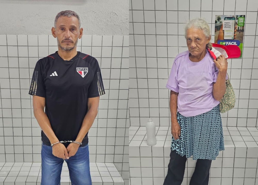 Faccionado 'Mineirinho' e idosa são presos por tráfico de drogas em Parnaíba