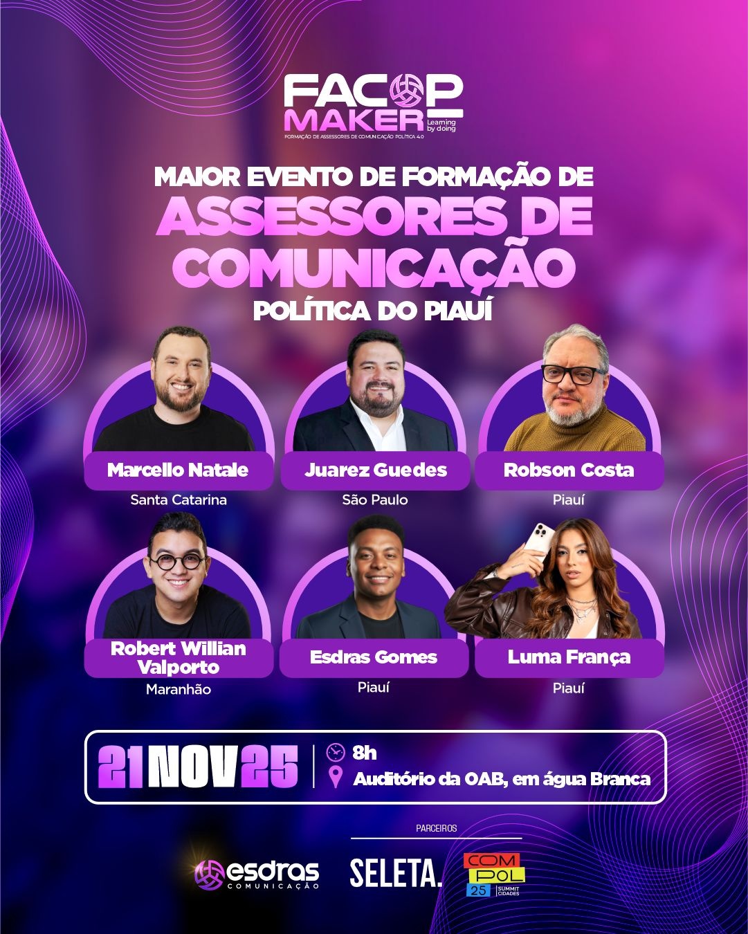 FACOP MAKER 2025 vai transformar a formação de assessores de comunicação política