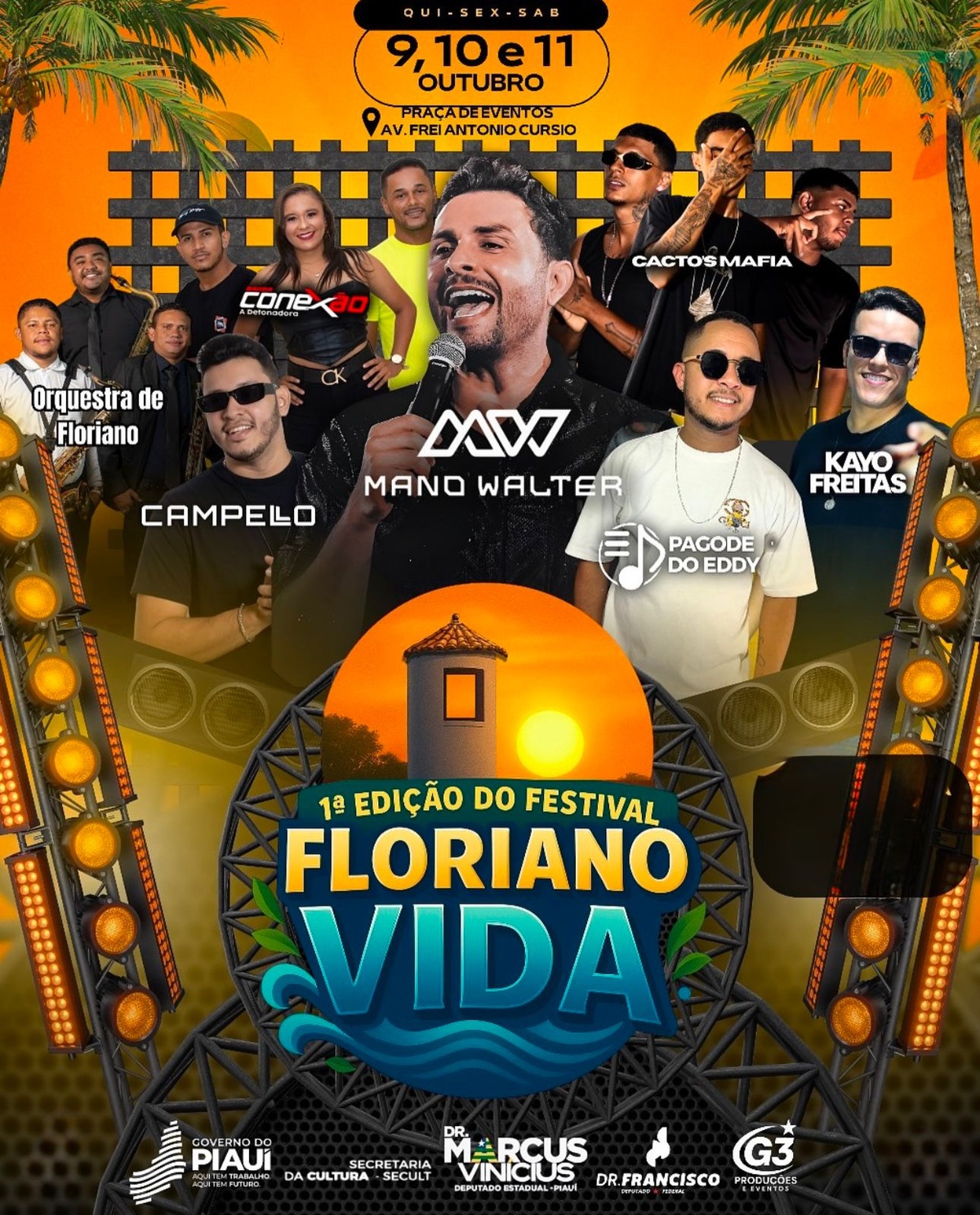 Floriano recebe Festival Floriano Vida com esporte, cultura e show de Mano Walter