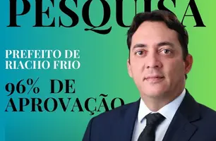 Gestão de Jabes Júnior atinge 96,74% de aprovação em pesquisa no município de Riacho Frio (Foto: Reprodução)