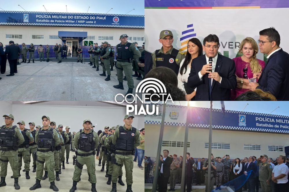 Governador inaugura Batalhão da PM na zona Leste de Teresina e entrega viaturas