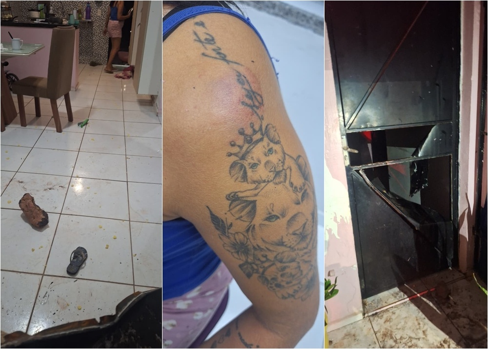 Homem agride companheira e destrói porta de casa em Demerval Lobão