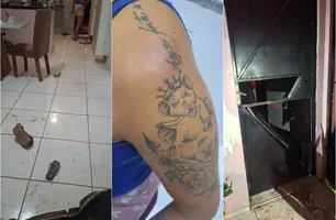 Homem agride companheira e destrói porta de casa em Demerval Lobão (Foto: Reprodução)