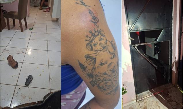 Homem agride companheira e destrói porta de casa em Demerval Lobão