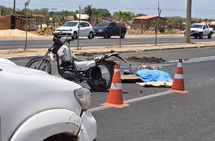 Homem de 42 anos morre após colidir motocicleta com vaca na zona Norte de Teresina (Foto: Conecta Piauí)