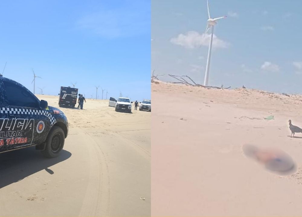 Homem é encontrado morto com pés e mãos amarrados na Praia da Pedra do Sal