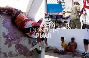 Homem é esfaqueado após discussão em instituto na zona Sul de Teresina (Foto: Kassio Cavalcante / Conecta Piauí)
