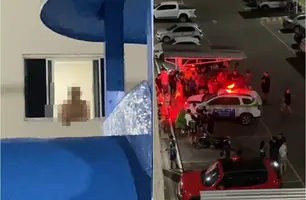 Homem é flagrado praticando atos obscenos diante de crianças em condomínio na zona Sul de Teresina (Foto: Reprodução)