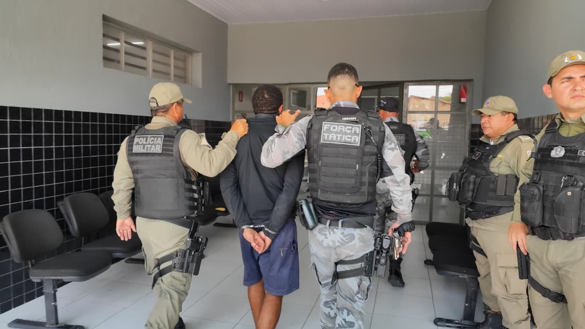 Homem é preso após invadir residência e render família em Parnaíba
