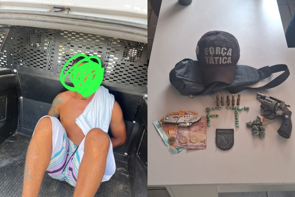 Homem é preso com arma e drogas em ação do 17º BPM em Teresina