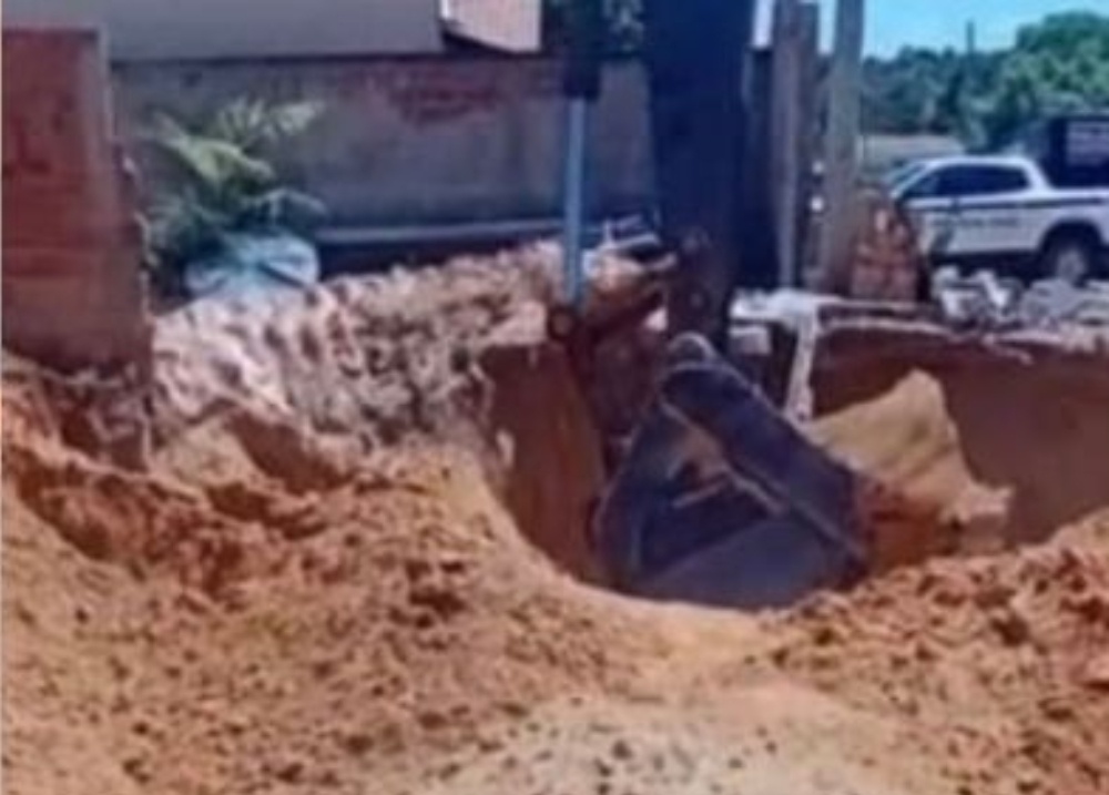 Homem fica soterrado após desabamento de poço na cidade de Gilbués