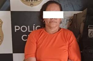 Idosa com tornozeleira é presa em Barras após violar restrições da Justiça (Foto: Divulgação/Polícia Civil)