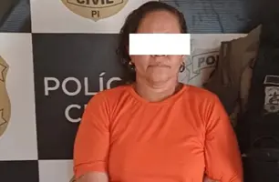 Idosa com tornozeleira é presa em Barras após violar restrições da Justiça (Foto: Divulgação/Polícia Civil)