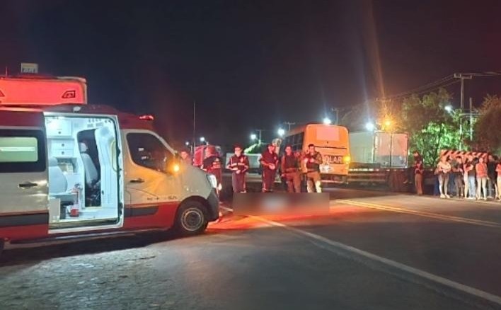 Idoso morre atropelado por ônibus na BR-343 em Piripiri