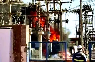 Incêndio em subestação deixa vários municípios sem energia no Sul do Piauí (Foto: Cidades na Net)