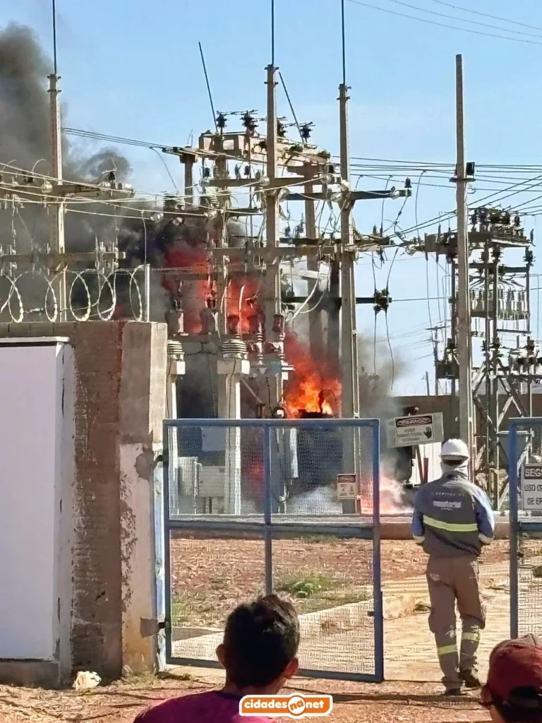 Incêndio em subestação deixa vários municípios sem energia no Sul do Piauí