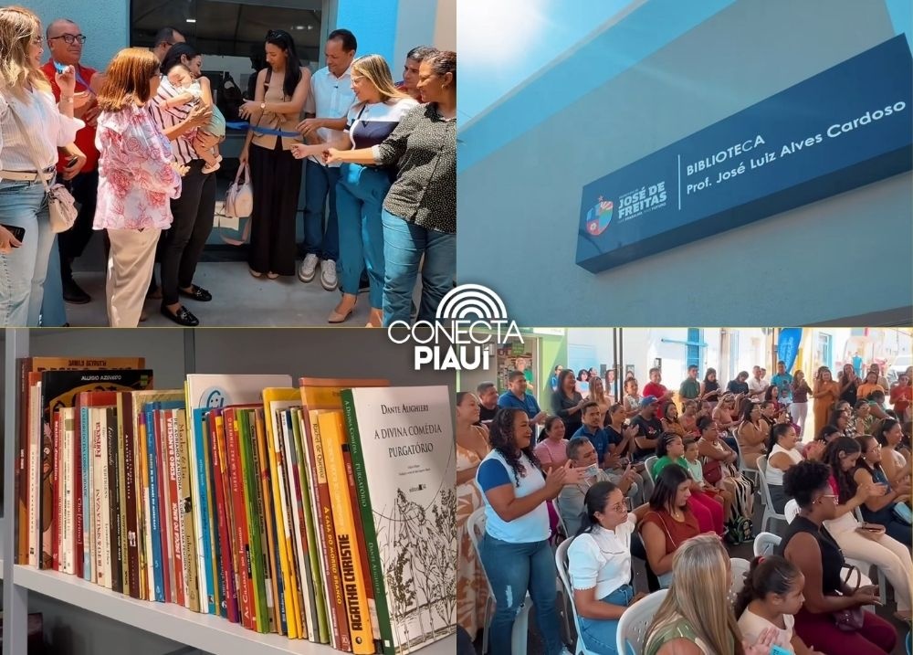 José de Freitas inaugura Biblioteca Municipal Professor José Luiz Cardoso