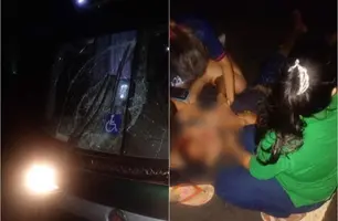 Jovem é atropelado por ônibus em rodovia de Piripiri (Foto: Reprodução)