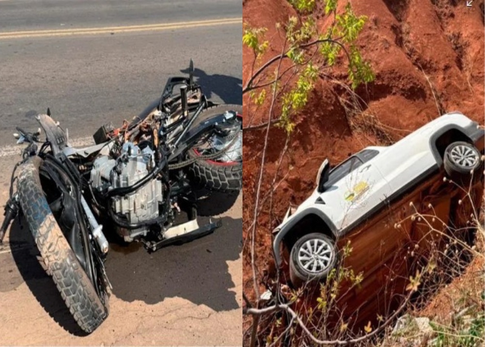 Jovem morre em colisão entre motocicleta e carro da Prefeitura em Monte Alegre