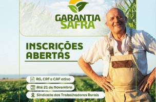 Lagoa do Piauí abre inscrições para o programa Garantia-Safra 2025 (Foto: Reprodução)