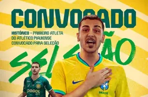 Léo Brandão é o primeiro jogador do Atlético Piauiense na Seleção de Futsal (Foto: Reprodução)