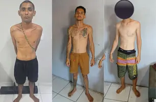 'Maguim da PT', 'Lobinho' e menor e são detidos em ponto de drogas em Luís Correia (Foto: Divulgação/PMPI)
