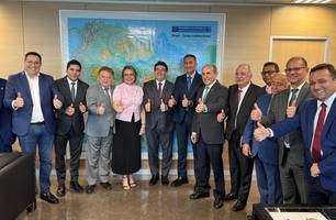 Marcelo Castro e governador Rafael Fonteles se reúnem com ministro Waldez Góes para tratar sobre construção da Adutora da Serra da Capivara (Foto: Reprodução)