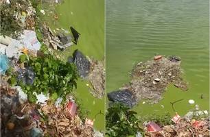 Moradores voltam a reclamar de mau cheiro no Parque Ambiental da Zona Norte (Foto: Reprodução) Moradores voltam a reclamar de mau cheiro no Parque Ambiental da Zona Norte (Foto: Reprodução)