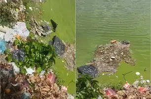 Moradores voltam a reclamar de mau cheiro no Parque Ambiental da Zona Norte (Foto: Reprodução)