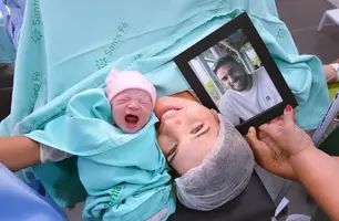 Mulher de médico morto em acidente dá à luz filha do casal em Teresina (Foto: Reprodução/Instagram)