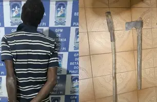 Mulher denuncia agressões e ameaça de morte com machado no interior do Piauí (Foto: Reprodução)