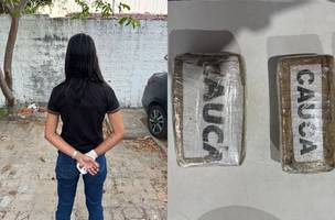 Mulher é presa transportando três quilos de “skunk” em ônibus interestadual no PI (Foto: Reprodução)