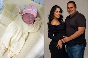 Nasce Ana Jussara, filha do deputado Georgiano Neto e Lívia Alencar (Foto: Reprodução)
