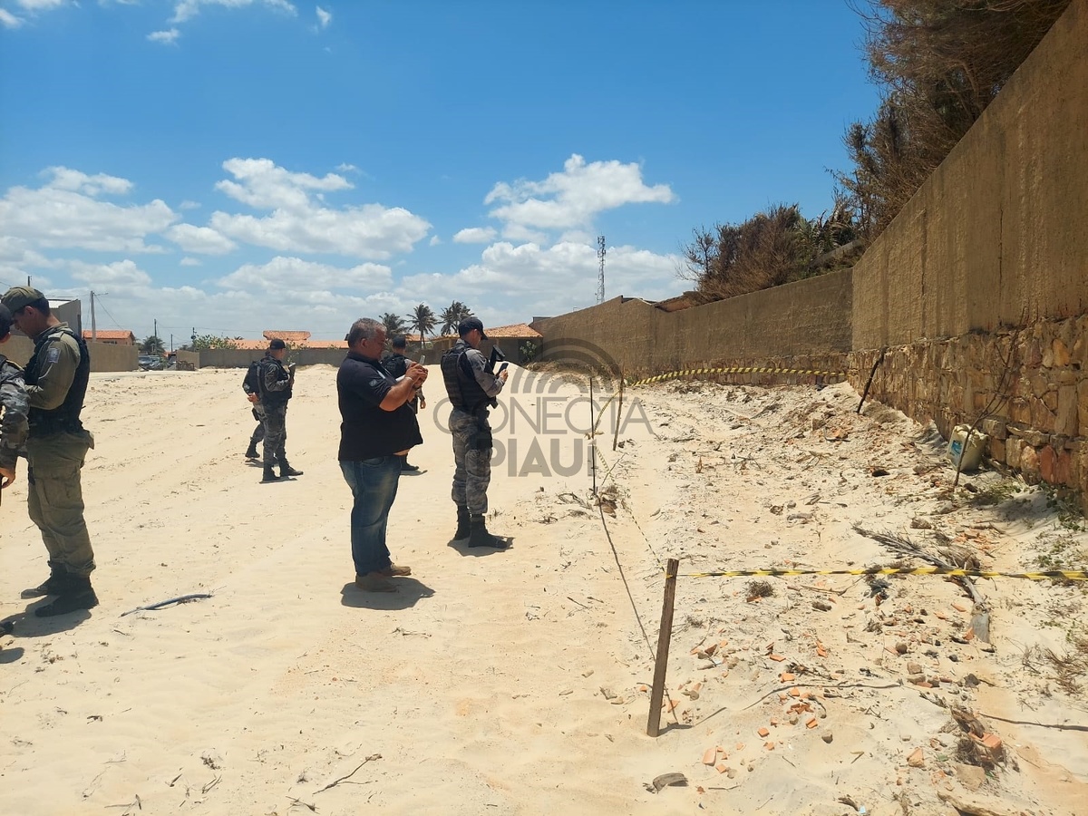 Ossada encontrada em Luís Correia