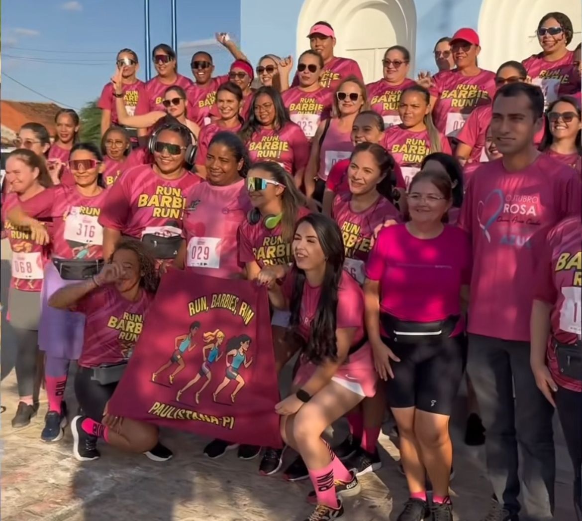 Outubro Rosa: mulheres participam da corrida de conscientização em Paulistana