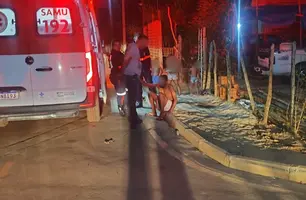 Padrasto atira e golpeia marido de enteada com espingarda em Nazária (Foto: Repórter 12/Conecta Piauí)