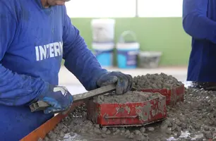 Penitenciária Irmão Guido inaugura fábrica de blocos de concreto na segunda-feira (Foto: Reprodução)