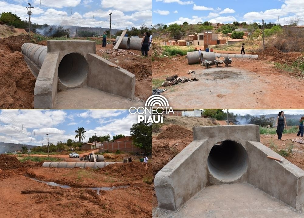 Picos avança na segunda etapa de obras de drenagem em Comunidade Quilombola