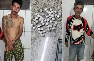 PM desarticula ponto de tráfico em Parnaíba e prende dois homens (Foto: Reprodução)