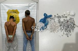 Polícia Civil prende dupla e apreende entorpecentes em Buriti dos Lopes (Foto: Reprodução)