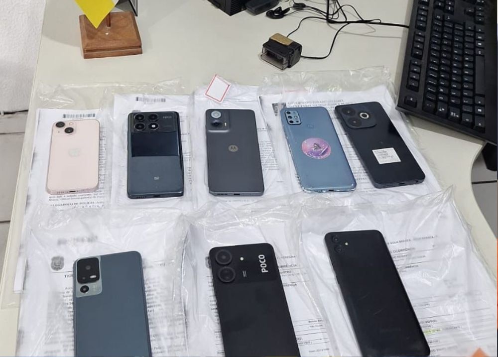 Polícia Civil recupera oito celulares roubados em Teresina