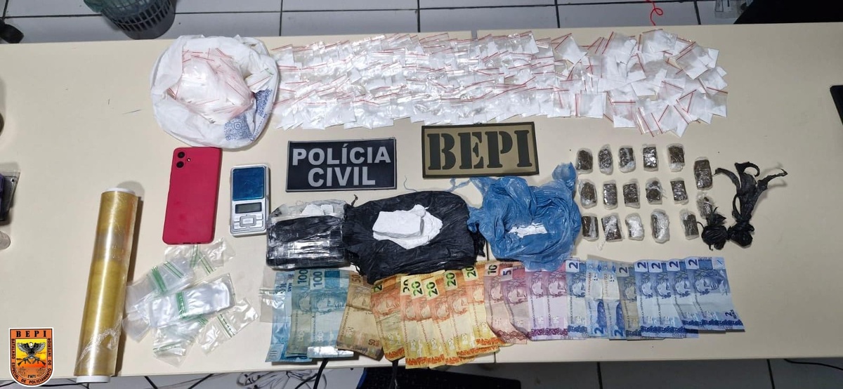 Polícia deflagra operação contra o tráfico em Bom Jesus e prendem dois suspeitos