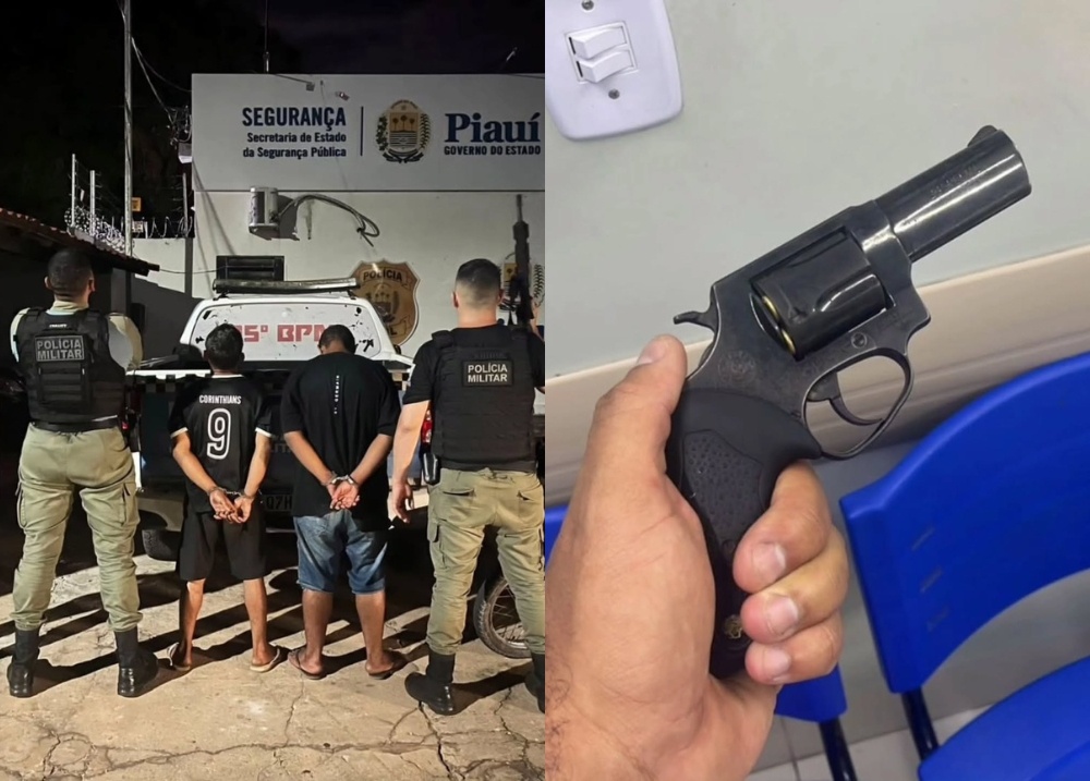 Polícia Militar prende dupla armada com motocicleta roubada em Luzilândia