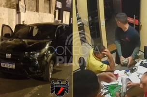 Polícia Militar recupera carro clonado e munições após assalto com reféns em Picos (Foto: Reprodução) Polícia Militar recupera carro clonado e munições após assalto com reféns em Picos (Foto: Reprodução)
