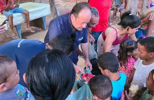Portais Conecta Piauí e R10 realizam  ação social em comunidade carente de Nazária (Foto: Conecta Piauí)