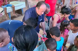 Portais Conecta Piauí e R10 realizam  ação social em comunidade carente de Nazária (Foto: Conecta Piauí)